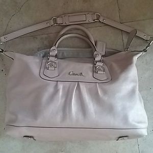 Coach Ashley Satchel in.pearly light pink